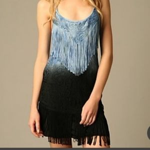 Free People Fringe Ombre Dress